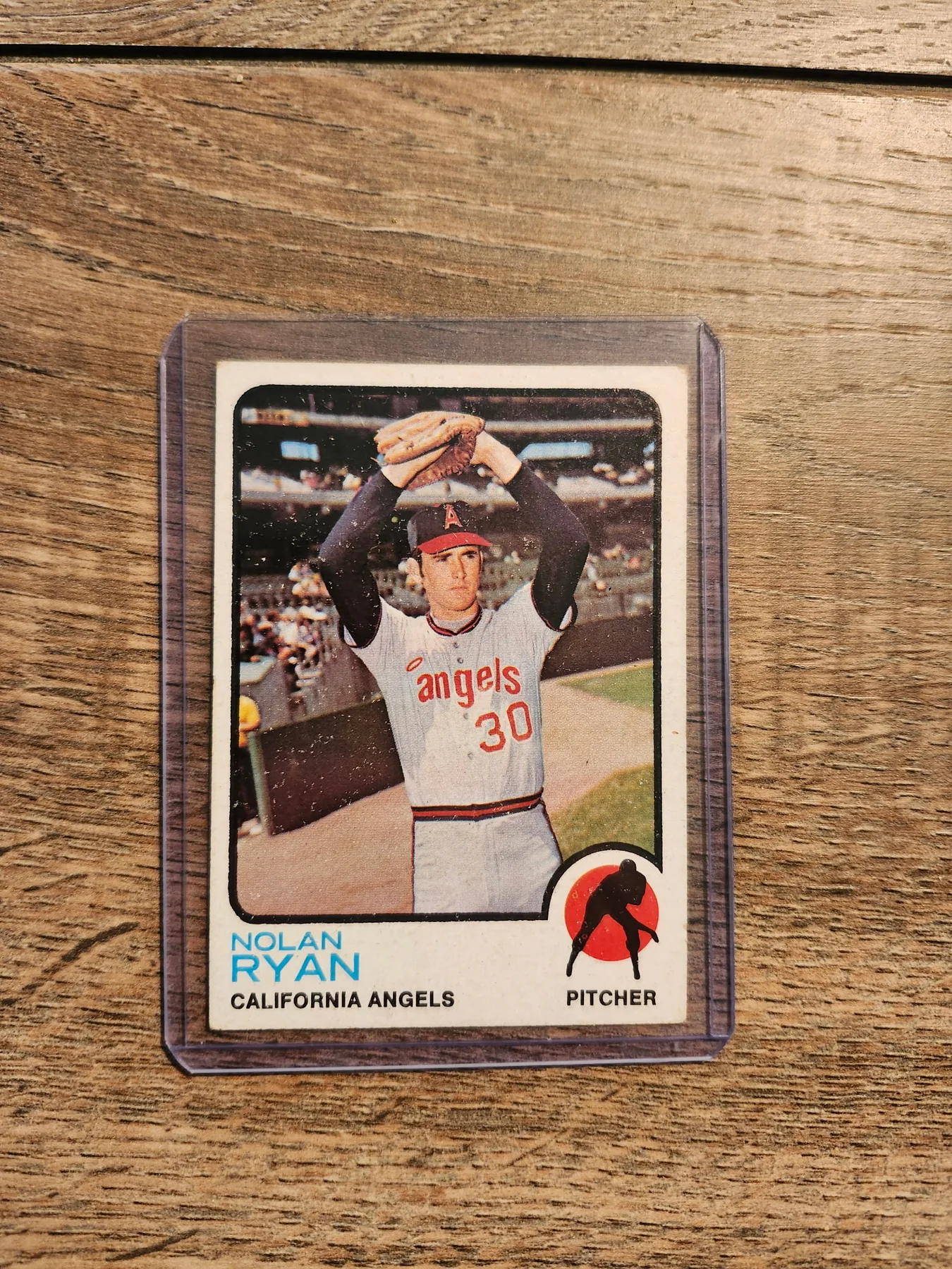 Nolan Ryan 1973 Topps California Angels pitcher card