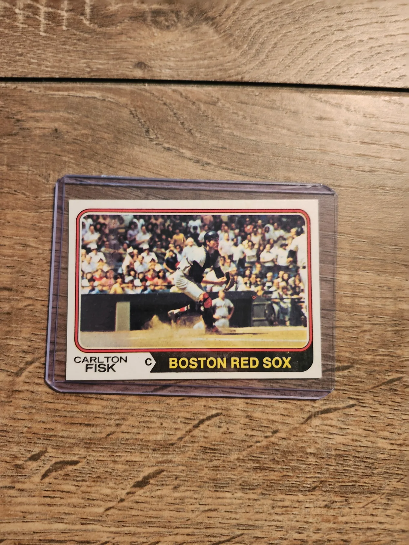 Carlton Fisk 1974 Topps Boston Red Sox card