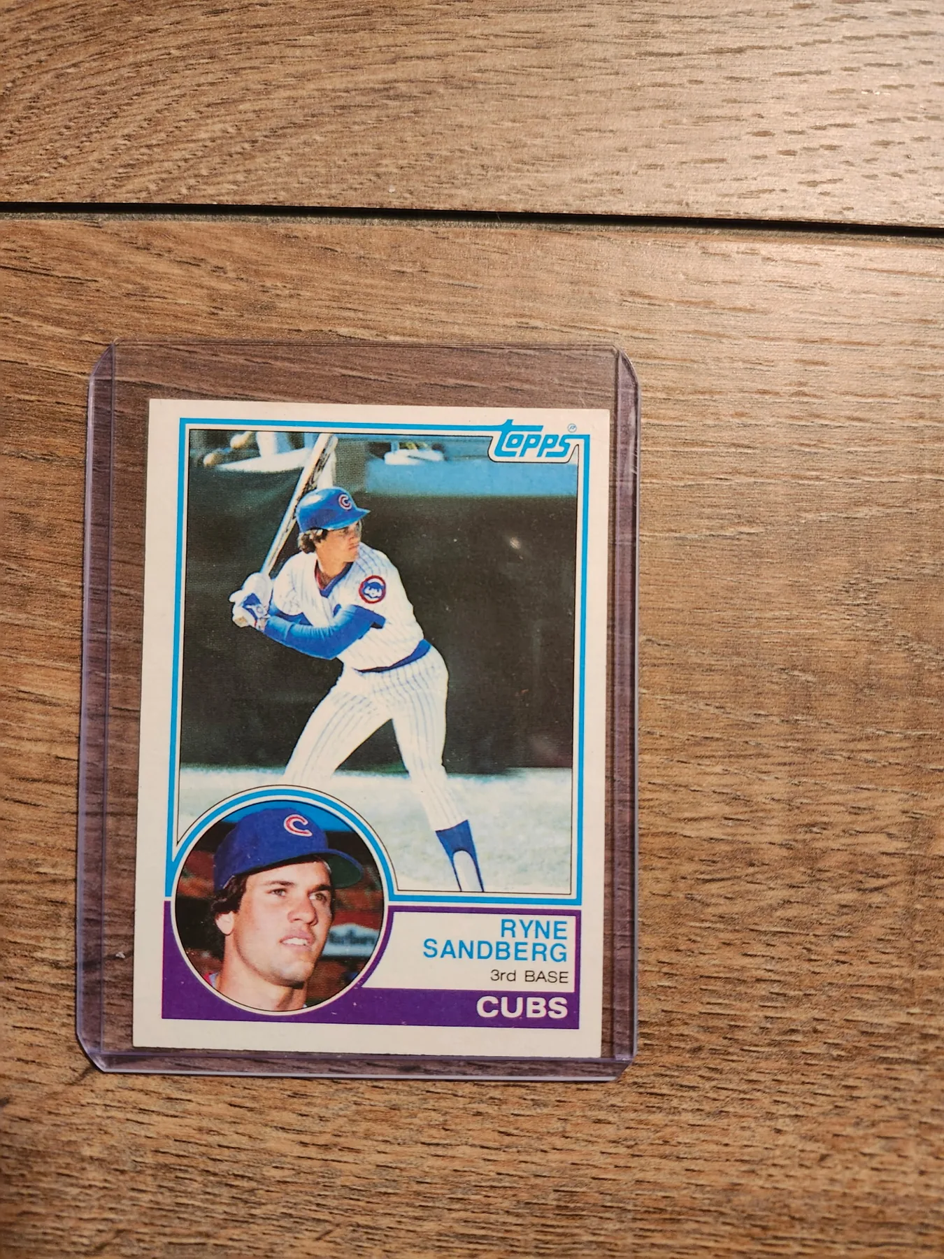 Ryne Sandberg 1983 Topps rookie card Chicago Cubs