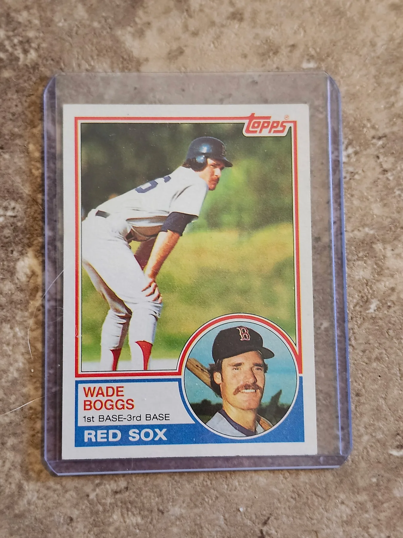 Wade Boggs 1983 Topps rookie card Boston Red Sox
