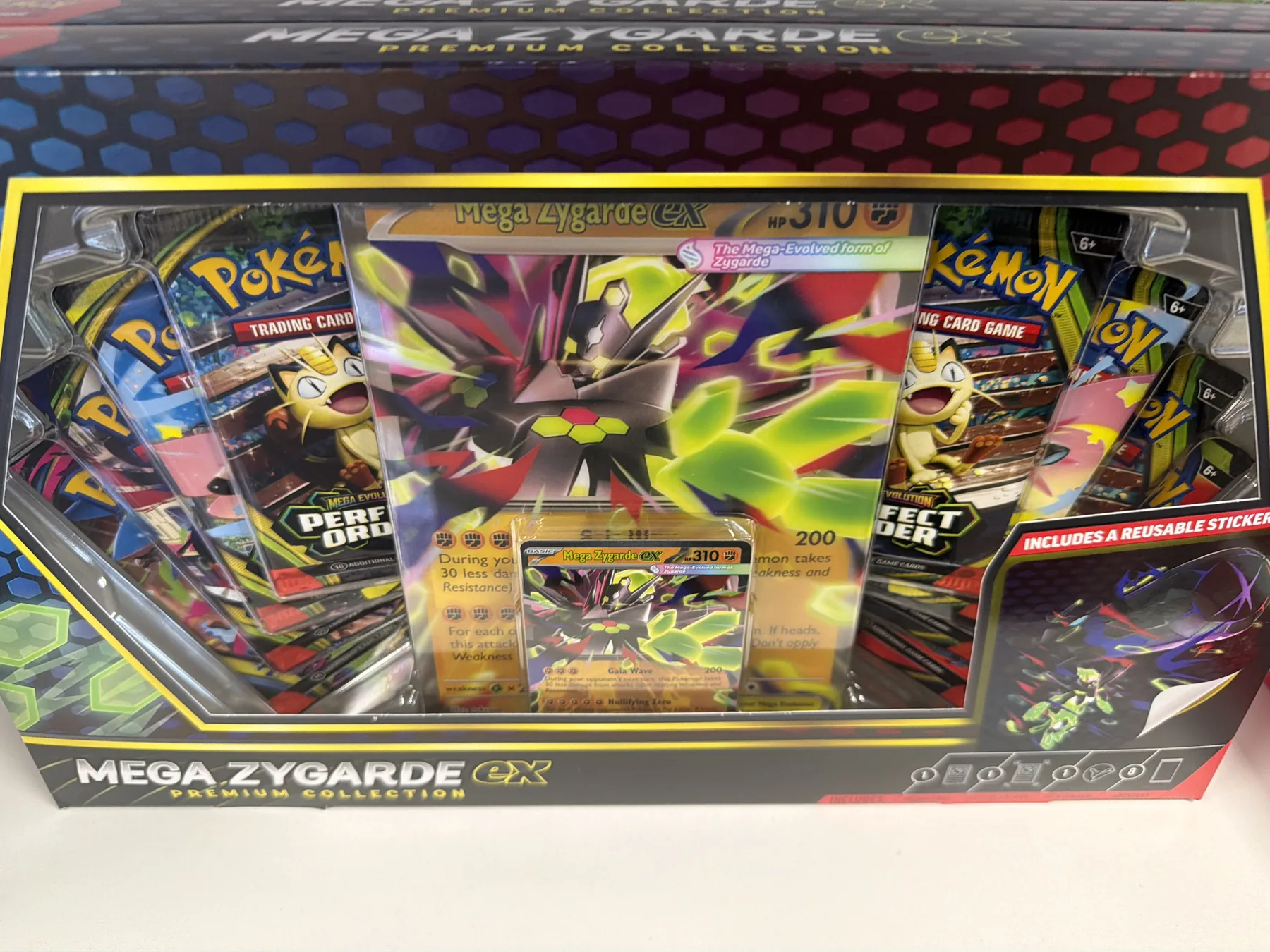 Mega Zygarde EX Pokemon Premium Collection sealed box