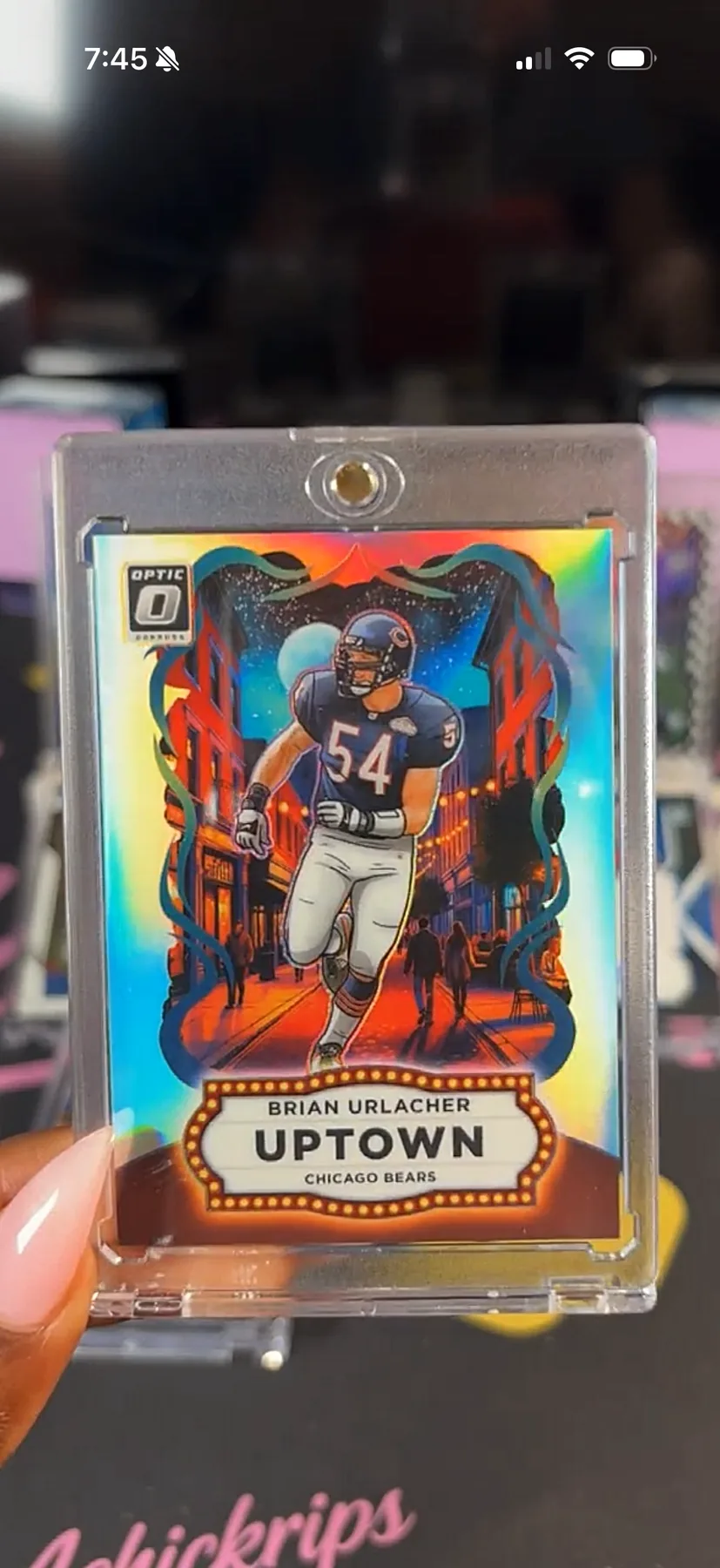 Brian Urlacher Optic Uptown insert card Chicago Bears